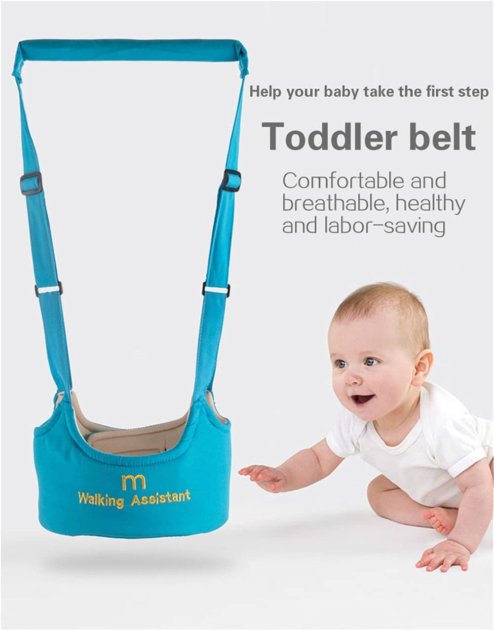 Baby Belt Walker Baby Walking Harness Handheld Baby Walker, Adjustable Toddler Walking Assistant Walking Helper for Infant Child, Breathable Stand Up - Oshi.pk - Buy & Sell Online
