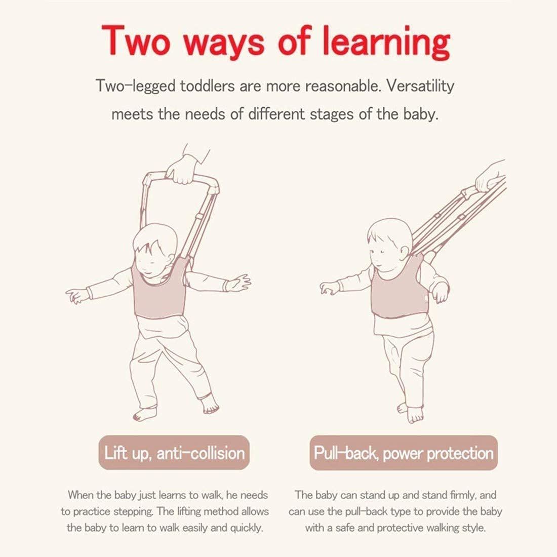 Baby Belt Walker Baby Walking Harness Handheld Baby Walker, Adjustable Toddler Walking Assistant Walking Helper for Infant Child, Breathable Stand Up - Oshi.pk - Buy & Sell Online