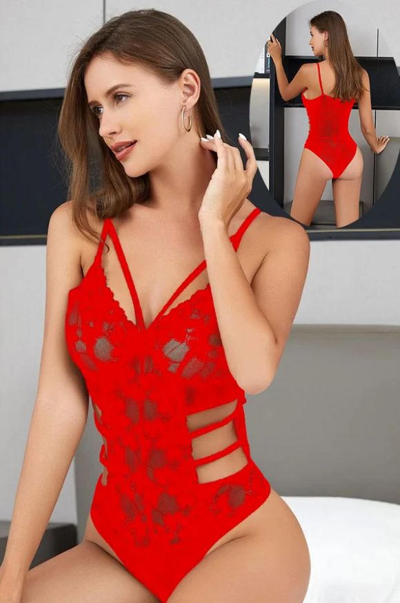 Baby Doll Stocking Erotic Floral Nighty (LN-B002) - Oshi.pk - Buy & Sell Online