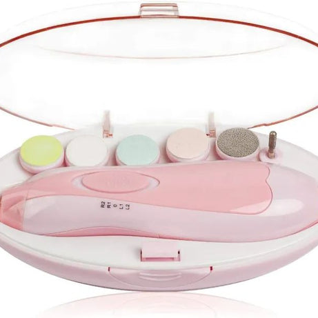 Baby Electric Nail File Drill for Baby No Sharp Claws Hurt, Nail Care Professional Manicure Pedicure System for Beauty Nail Art, 6 in 1 Safety Cutter - Oshi.pk - Buy & Sell Online