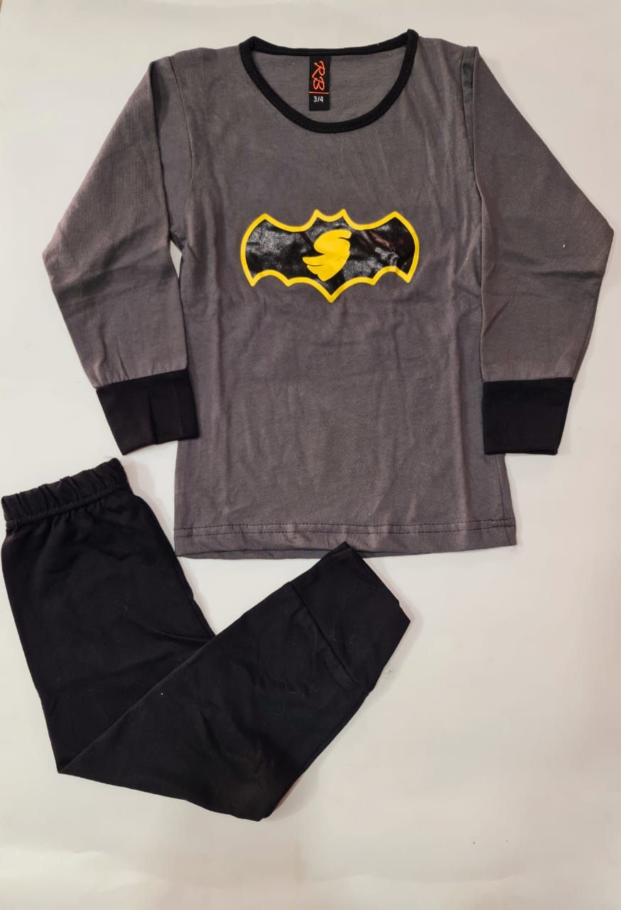 Baby or Baba Grey and Black Batman print Night Suit for Kids - Oshi.pk - Buy & Sell Online