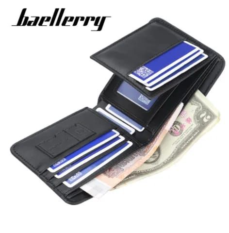Baellerry Multi Functional Fashion Minimalist Multi Card Position Short Zipper Pu Leather Man Wallets - Oshi.pk - Buy & Sell Online