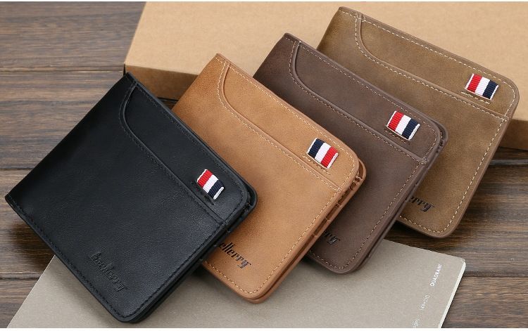 Baellerry Multi Functional Fashion Minimalist Multi Card Position Short Zipper Pu Leather Man Wallets - Oshi.pk - Buy & Sell Online