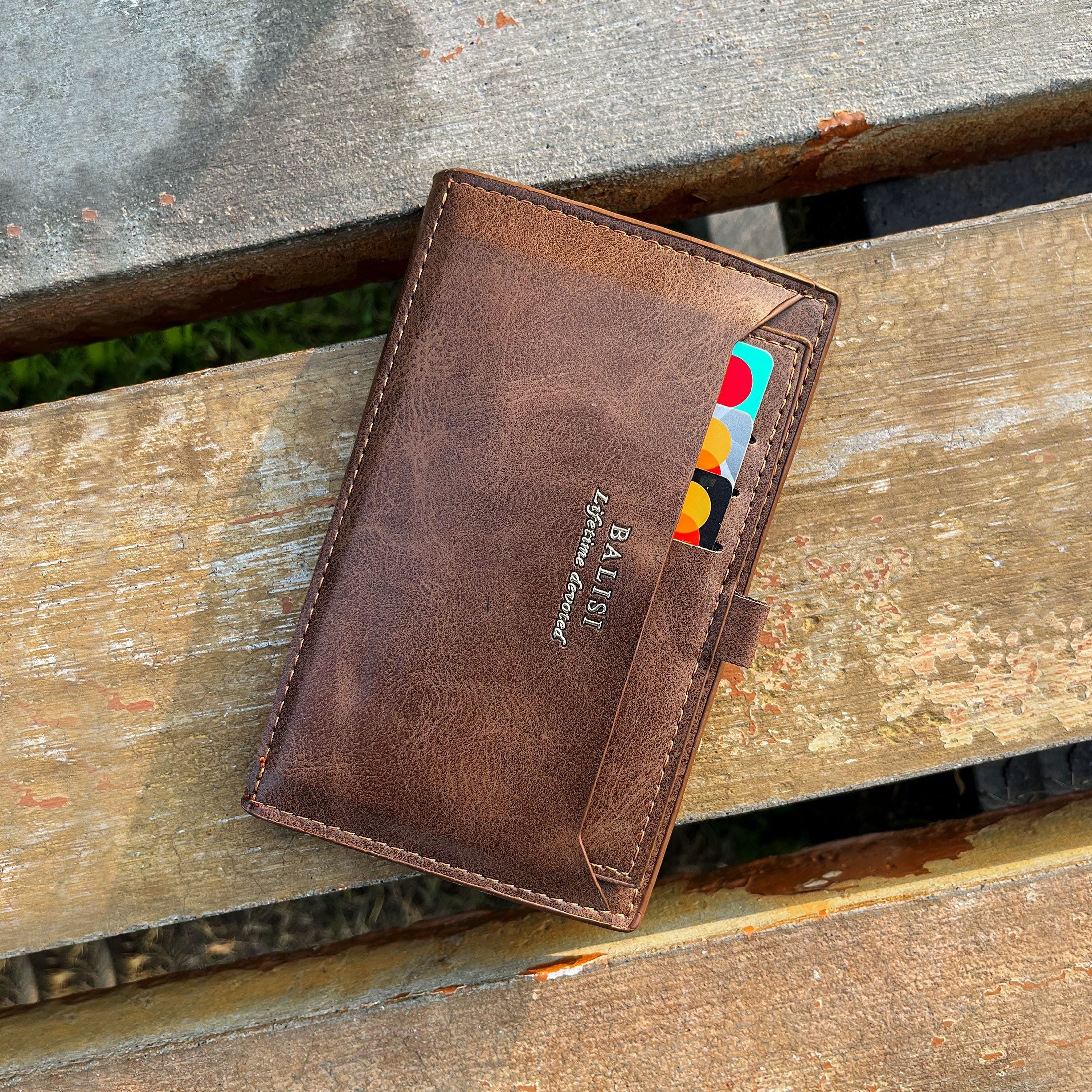 Balisi PU Leather Long Cardholder Wallet for men's - Oshi.pk - Buy & Sell Online