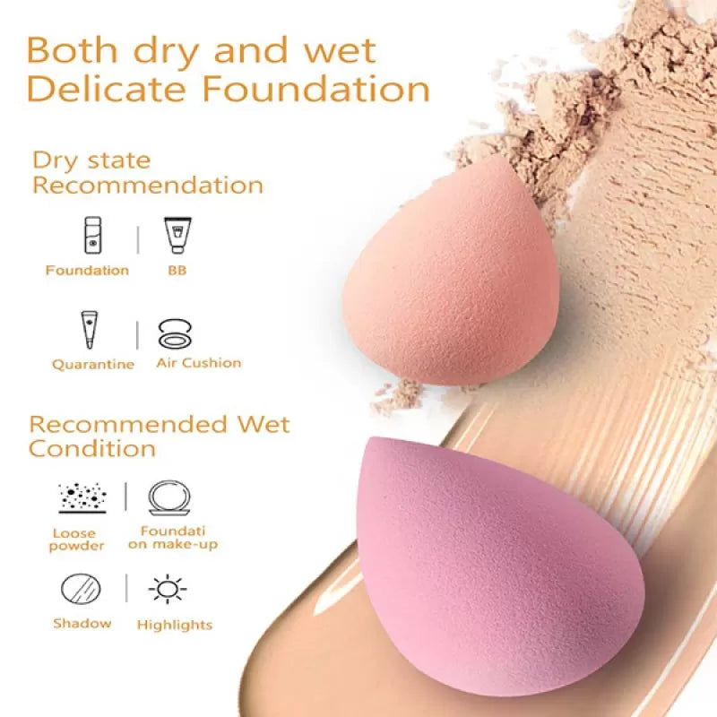 Beauty Blenders Makeup Sponge Set Foundation Blending Beauty Blenders Flawless for Liquid Cream and Powder Multi-colored Makeup Beauty Blenders - Oshi.pk - Buy & Sell Online