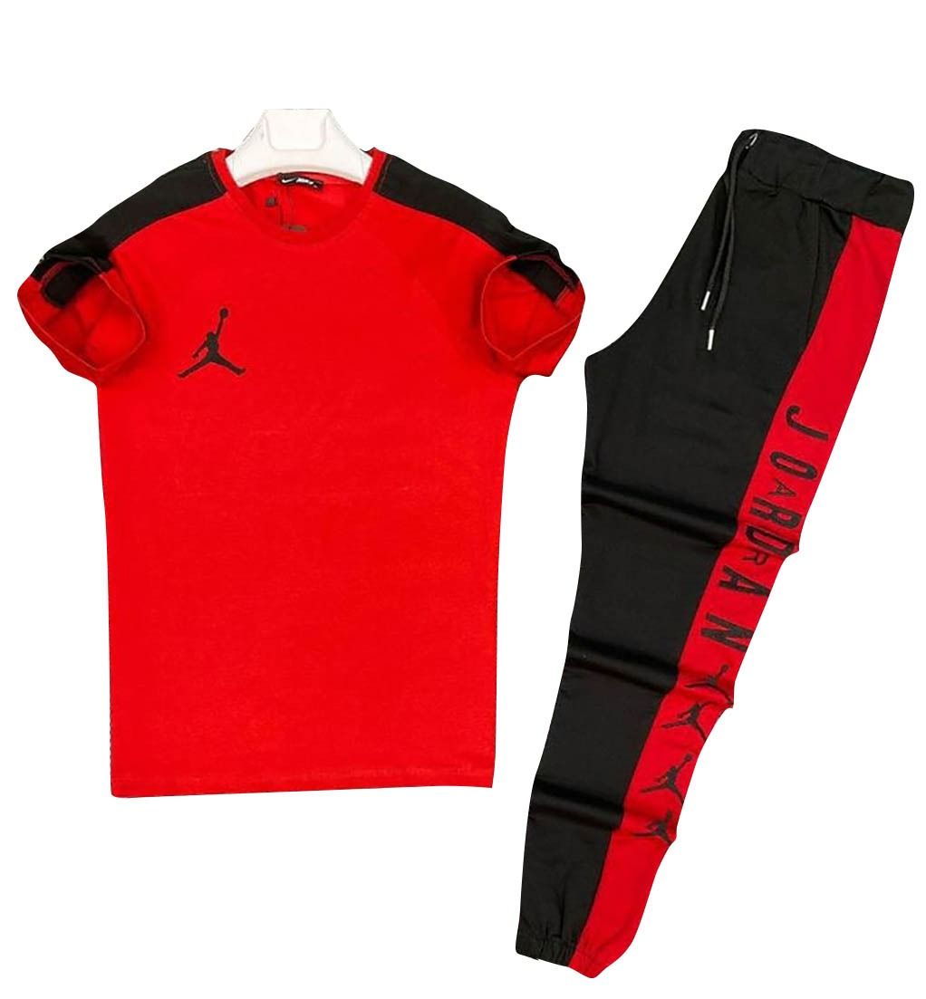 Red & Black Jordan Printed Tracksuit For Men - Oshi.pk - Buy & Sell Online