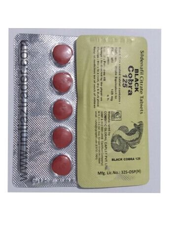 Black Cobra 125mg Delay Tablet - Pack Of 20 - MADE IN INDIA - Oshi.pk - Buy & Sell Online