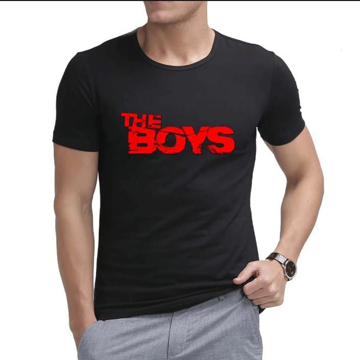 Black T Shirts The Boyz Print Comfortable and Good Quality - Oshi.pk - Buy & Sell Online