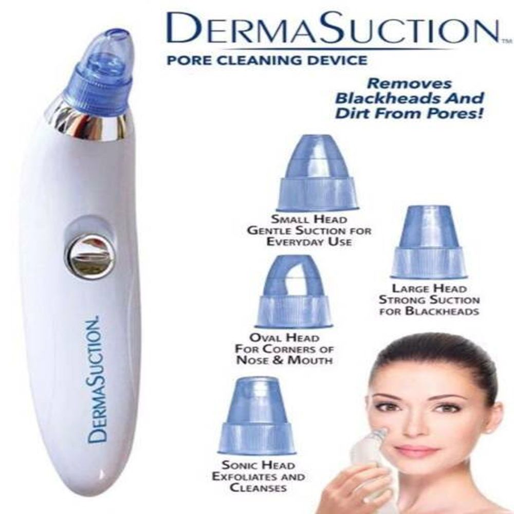 Blackhead Removal Machine-Derma Suction 3 In 1 Black Head Remover Machine-Acne Pimple Pore Cleaner Vacuum Suction Tool - Oshi.pk - Buy & Sell Online