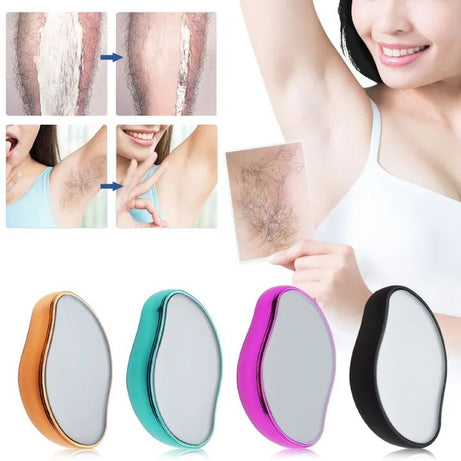 Bleame Crystal Epilator Hair Remover Physical Painless Safe Crystal Hair Eraser Magic Glass Reusable Body Depilador De Cristal - Oshi.pk - Buy & Sell Online