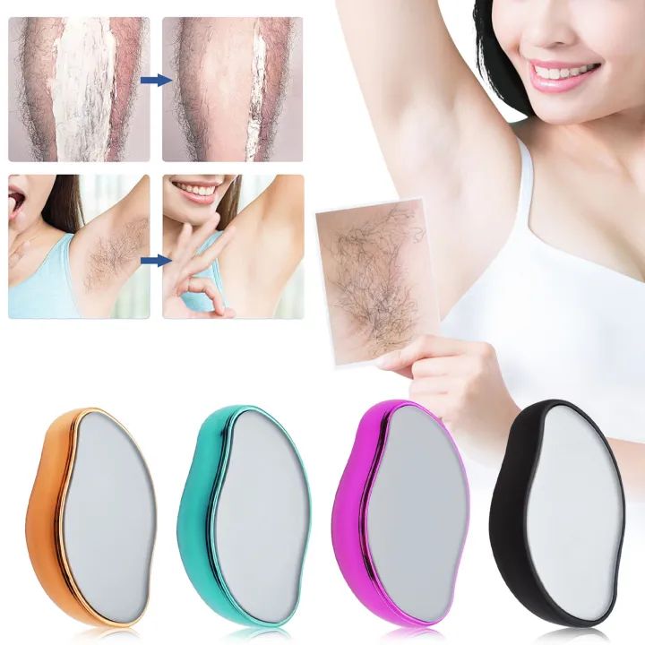 Bleame Crystal Epilator Hair Remover Physical Painless Safe Crystal Hair Eraser Magic Glass Reusable Body Depilador De Cristal - Oshi.pk - Buy & Sell Online