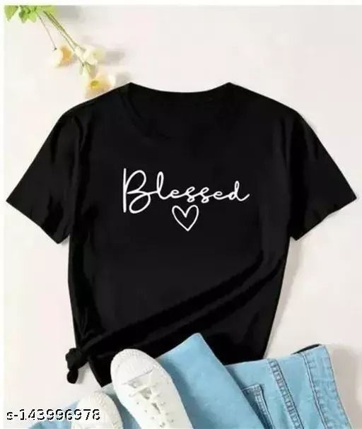 Blessed Heart Printed T-shirt for Women's - Oshi.pk - Buy & Sell Online