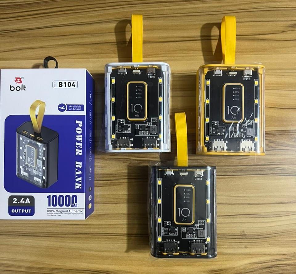 Bolt PowerBank B104 Pocket Size Complete 10,000 mah - Oshi.pk - Buy & Sell Online
