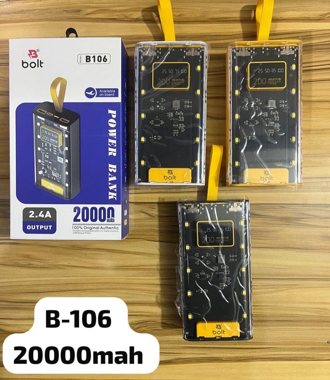 Bolt PowerBank B106 Complete 20,000 mah - Oshi.pk - Buy & Sell Online