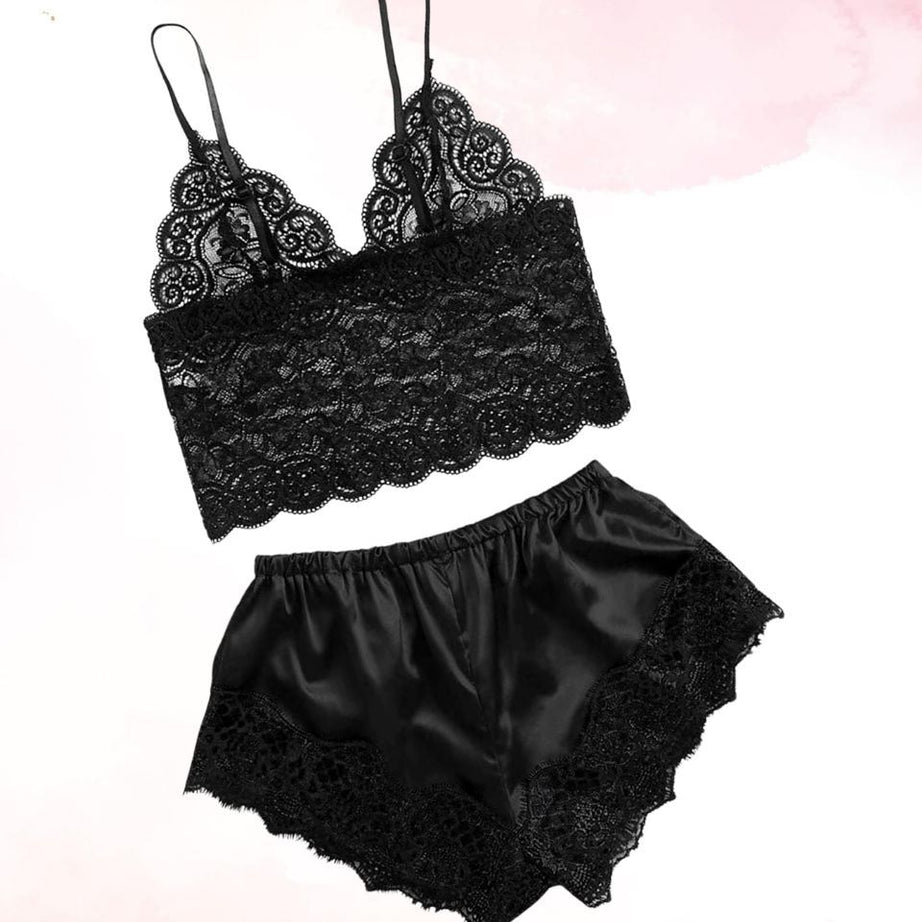 Bridal Laced Silk Lingerie Set – 2pc Set - Oshi.pk - Buy & Sell Online