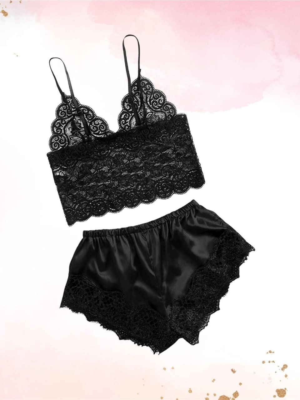 Bridal Laced Silk Lingerie Set – 2pc Set - Oshi.pk - Buy & Sell Online