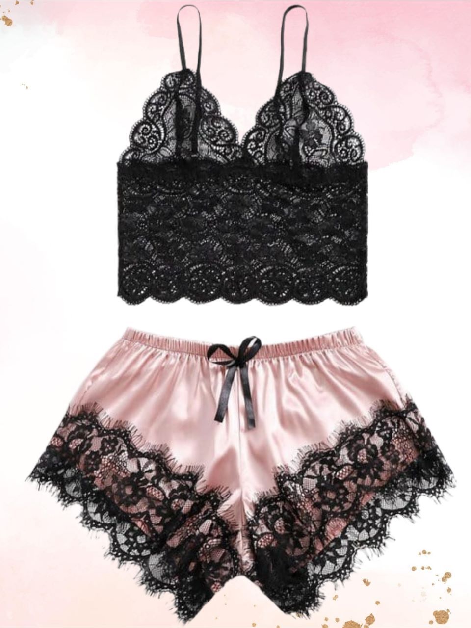 Bridal Laced Silk Lingerie Set – 2pc Set - Oshi.pk - Buy & Sell Online