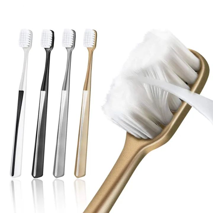 Bristle Micro Nano Toothbrush for Sensitive Teeth and Gums Care, Extra Soft Silko Toothbrush for Adults and People with Braces - Oshi.pk - Buy & Sell Online