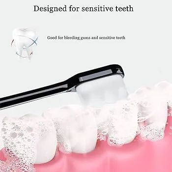 Bristle Micro Nano Toothbrush for Sensitive Teeth and Gums Care, Extra Soft Silko Toothbrush for Adults and People with Braces - Oshi.pk - Buy & Sell Online