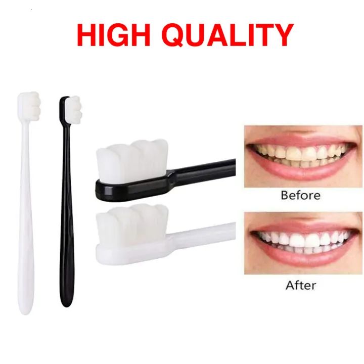 Bristle Micro Nano Toothbrush for Sensitive Teeth and Gums Care, Extra Soft Silko Toothbrush for Adults and People with Braces - Oshi.pk - Buy & Sell Online