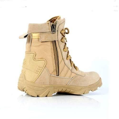 Brown Army High Ankle Long Boot With Zip - Oshi.pk - Buy & Sell Online