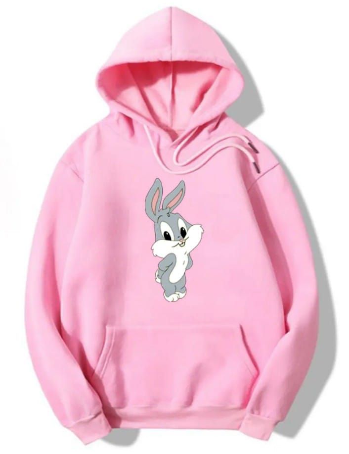 Bunny Printed Hoodie For Women and Girls - Oshi.pk - Buy & Sell Online