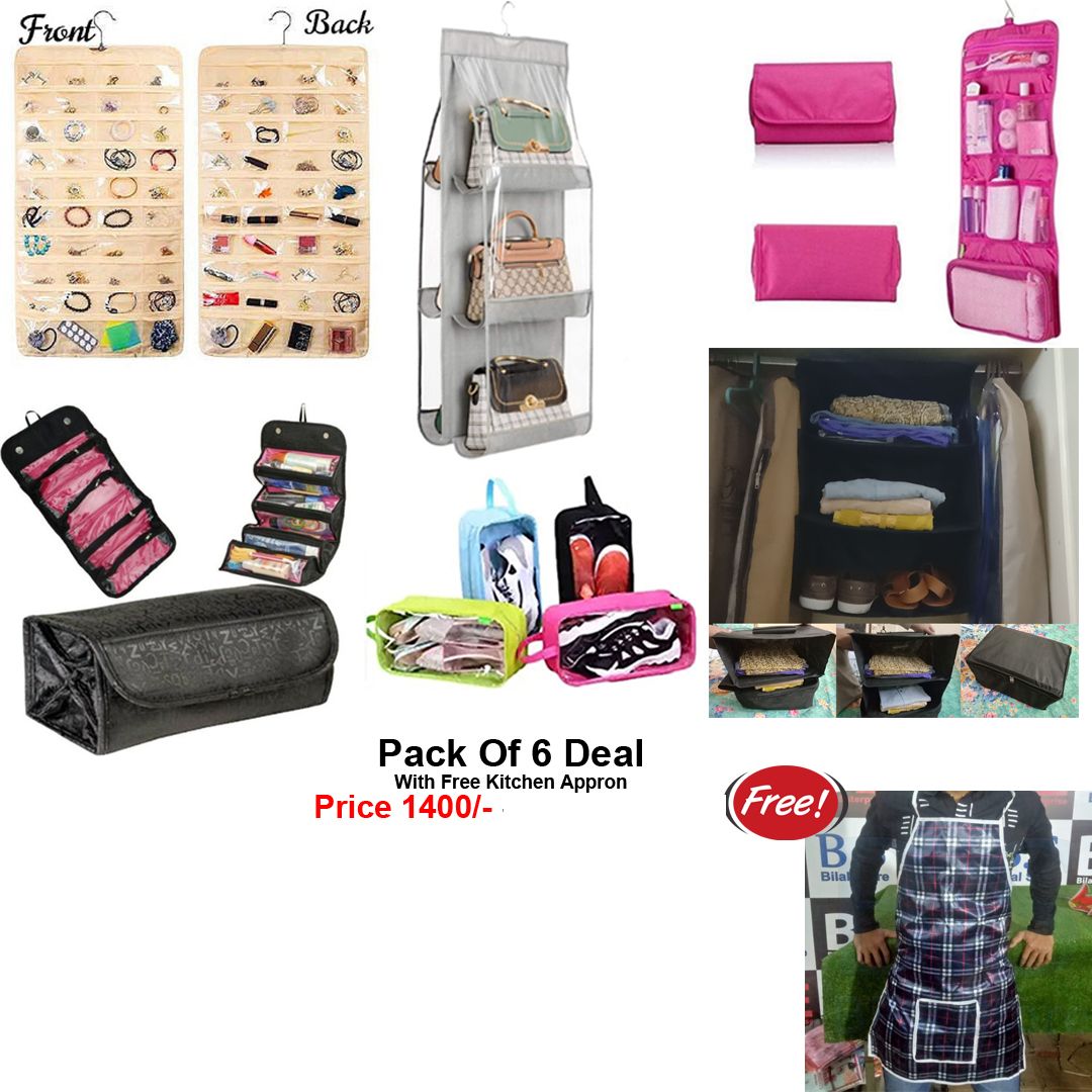 Buy Pack Of 6 Deal And Get Free Gift Kitchen Appron - Oshi.pk - Buy & Sell Online