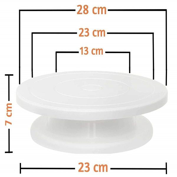 Cake Table 360° Rotating 28 cm Plastic - Oshi.pk - Buy & Sell Online