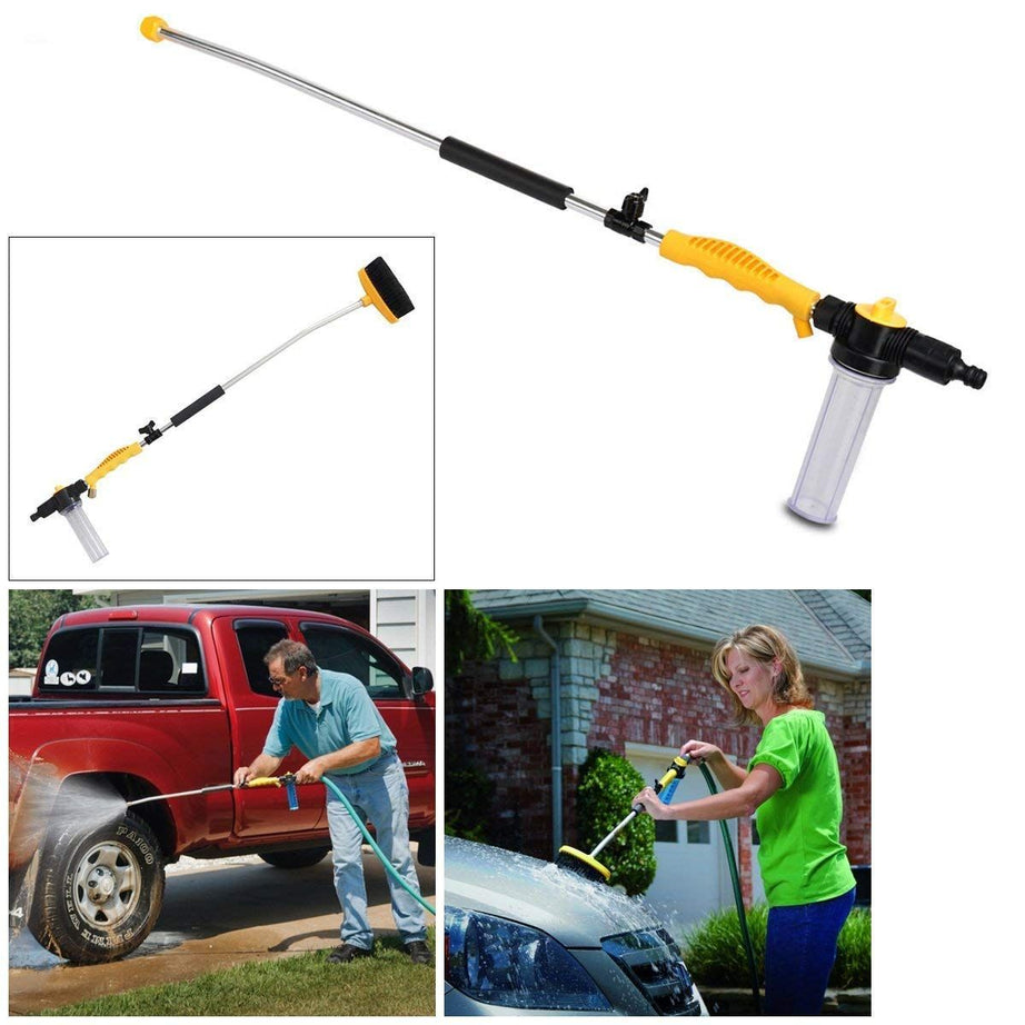 Car Cleaner Washing High-Pressure Water Gun Professional Brush Portable Car Washer Effort-Saving Water Zoom Easy and Quick - Oshi.pk - Buy & Sell Online