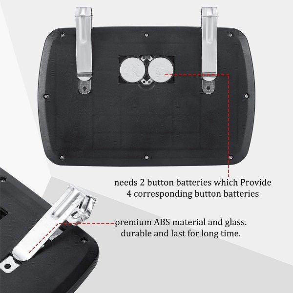 Car Sun Visor Vanity Cosmetic Mirror LED and Touchscreen - Oshi.pk - Buy & Sell Online