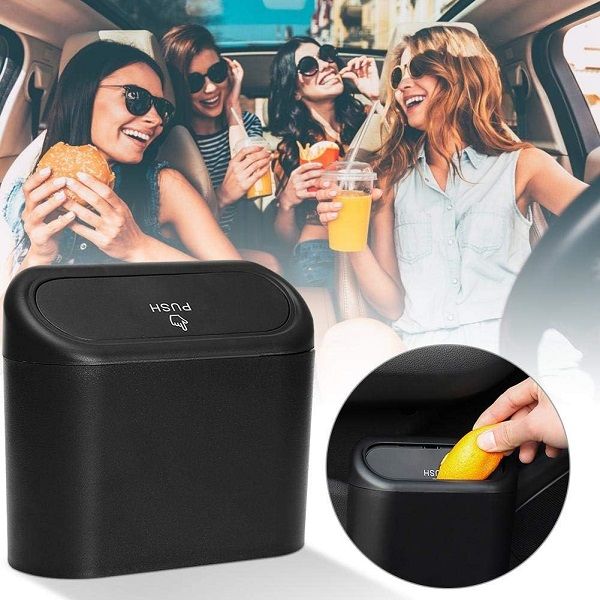 Car Trash Can Hanging Vehicle Garbage Bin - Oshi.pk - Buy & Sell Online