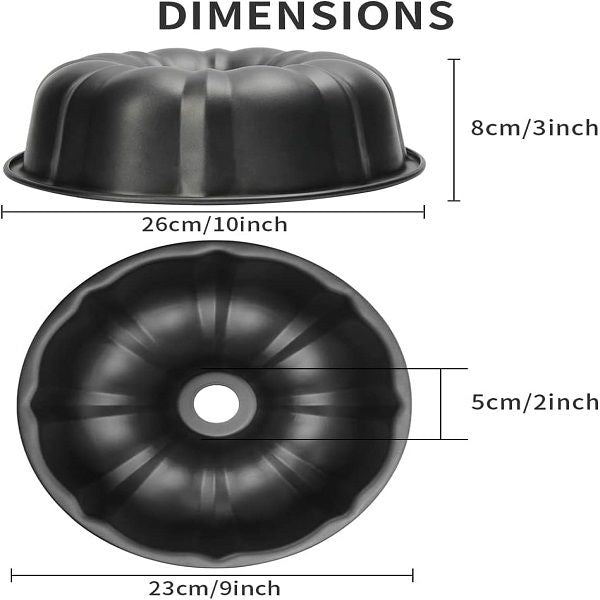 Carbon Steel Fluted Tube Bakeware Round Savarin Cake Mold - Oshi.pk - Buy & Sell Online