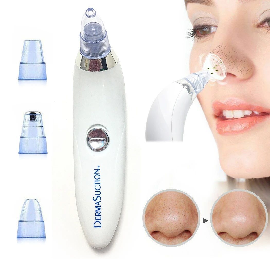 Cell Operated Blackhead Removal Machine Derma Suction 4 In 1 Black Head Remover Machine - Oshi.pk - Buy & Sell Online
