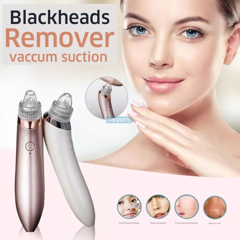 Chargeable Blackhead Removal Machine - 4 in 1 Black Head Remover Machine - Acne Pimple Pore Cleaner Vacuum Suction Tool Blackhead Removal On Nose Suck - Oshi.pk - Buy & Sell Online