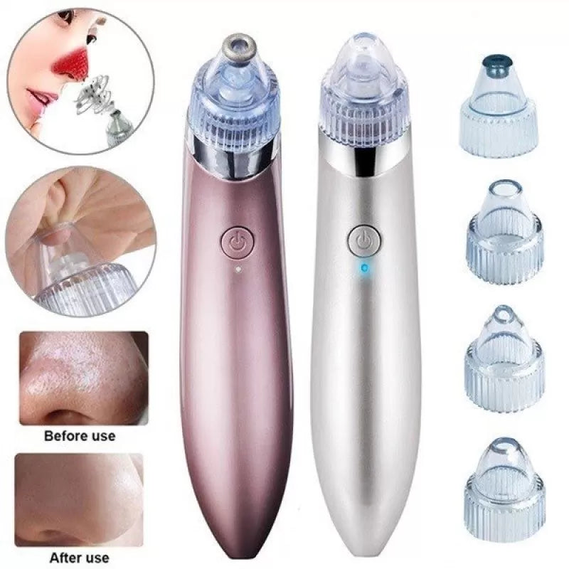 Chargeable Blackhead Removal Machine - 4 in 1 Black Head Remover Machine - Acne Pimple Pore Cleaner Vacuum Suction Tool Blackhead Removal On Nose Suck - Oshi.pk - Buy & Sell Online