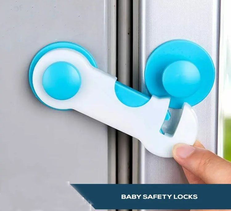Child Baby Safety Locks Drawer Cabinets Fridge Locks Furniture Blockers Doors Baby Safety Lock Security Toddler Safety - Oshi.pk - Buy & Sell Online