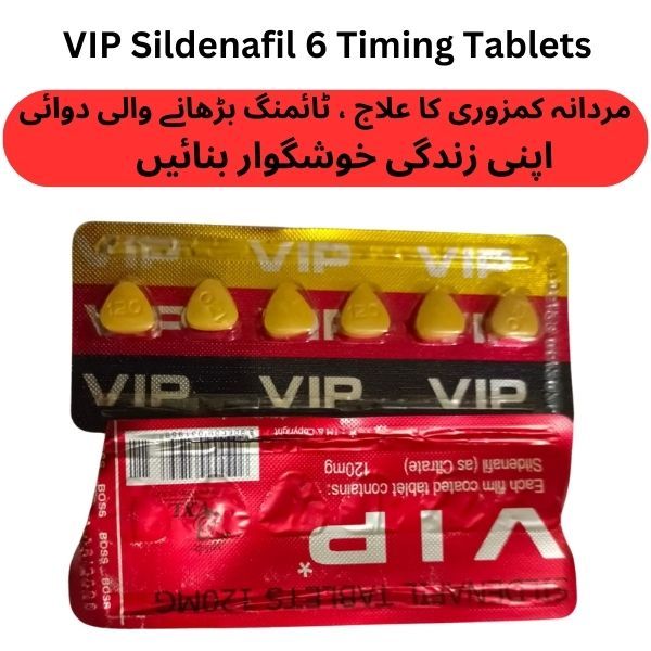 Indian VIP Sildenafil Timing Delay 6 Tablets For Men - Oshi.pk - Buy & Sell Online