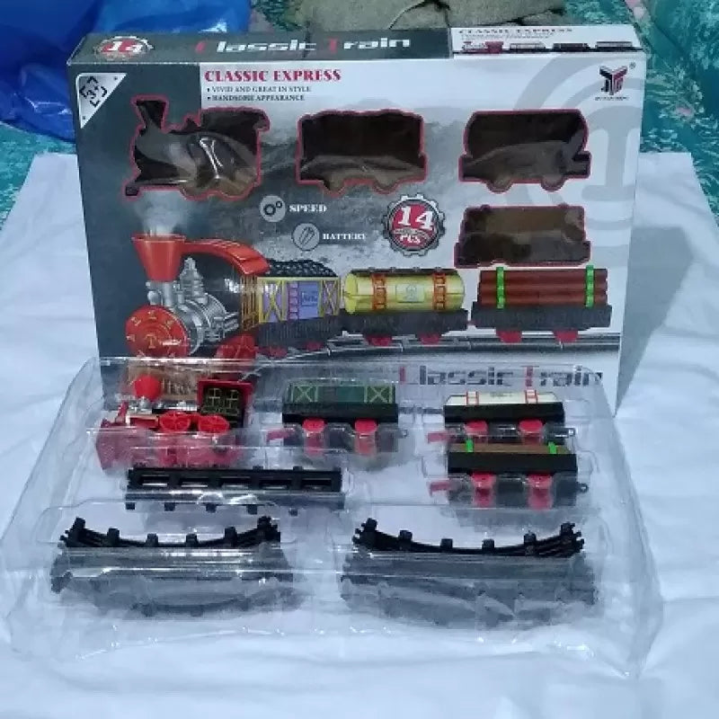 Classic Train Play set - Classic Express - 3 units behind engine - unit size 4 inches each - oval track set - Oshi.pk - Buy & Sell Online