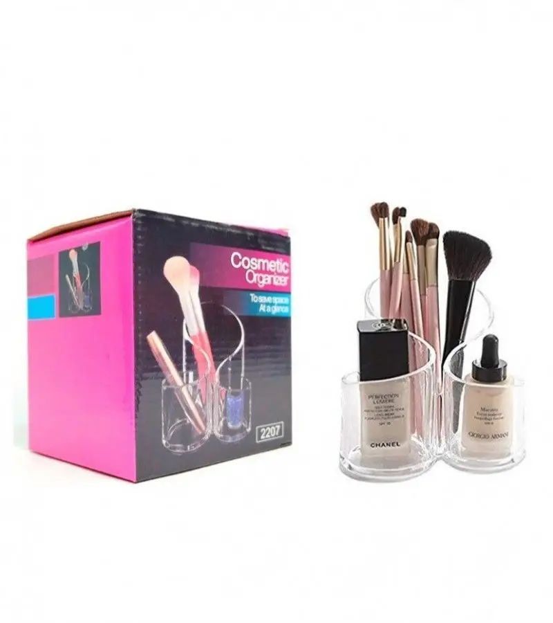 Clear Acrylic Makeup Organizer Tray Cosmetic Display Case Storag Box - Oshi.pk - Buy & Sell Online