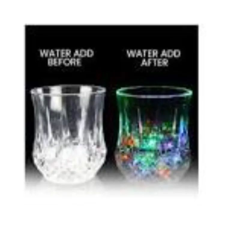 Colorful flashing LED light up glass LED pineapple cup New Led Glowing Mug Glass Water Liquid Inductive Rainbow Color Changing Flashing Light Cup - Oshi.pk - Buy & Sell Online