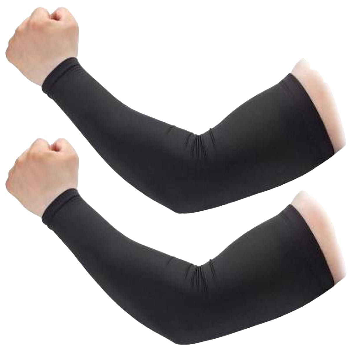 Cotton Full Hand Gloves For Driving, Hiking, Cycling, Full Arm sleeves Gloves For Men's And Women's - Black - Oshi.pk - Buy & Sell Online