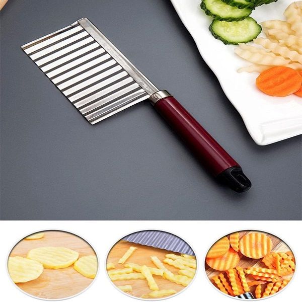 Crinkle Cutter Knife Stainless Steel Cutting Wave Slicer - Oshi.pk - Buy & Sell Online