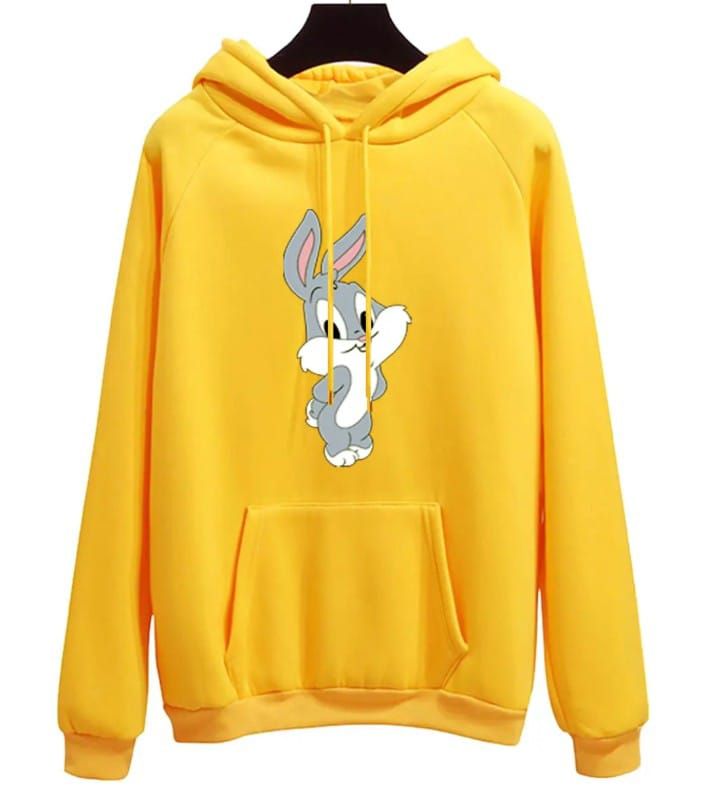 Cute Bunny Printed Hoodie For Unisex - Oshi.pk - Buy & Sell Online