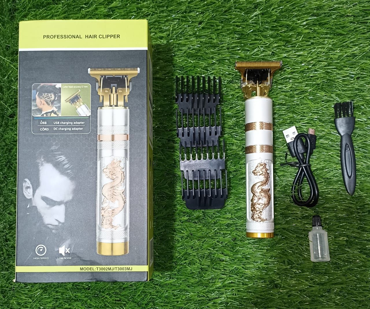 DALING DL-1501A Metal Carving Desgin Professional Electric Beard And Hair Trimmer Barber Hair Clipper For Men - Oshi.pk - Buy & Sell Online