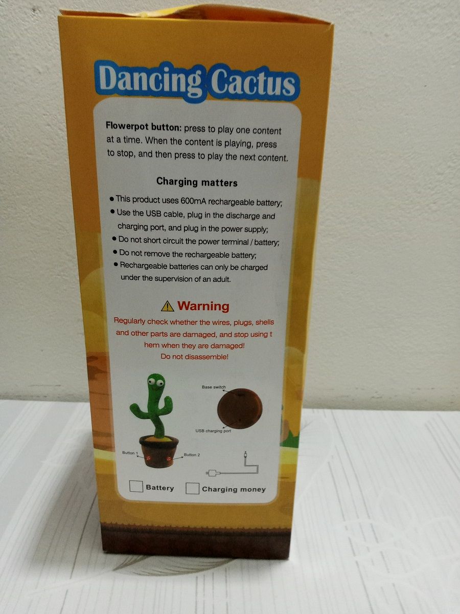 Dancing Cactus Toy - Electronic Shake Dancing Toy with the Song- Cute Dancing Cactus Mimicry Toy