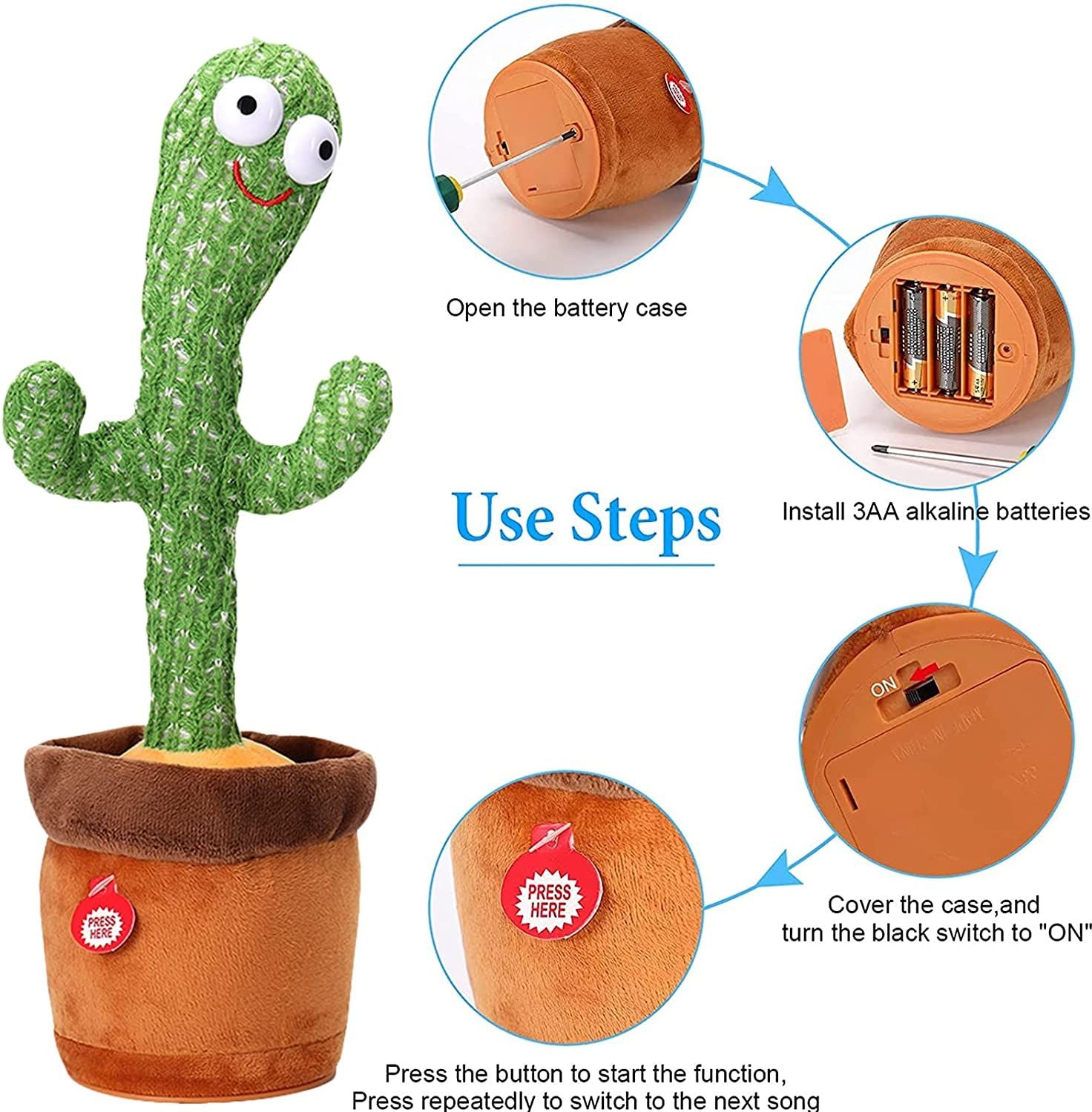 Dancing Cactus Toy Music And Sound For Kids - Oshi.pk - Buy & Sell Online