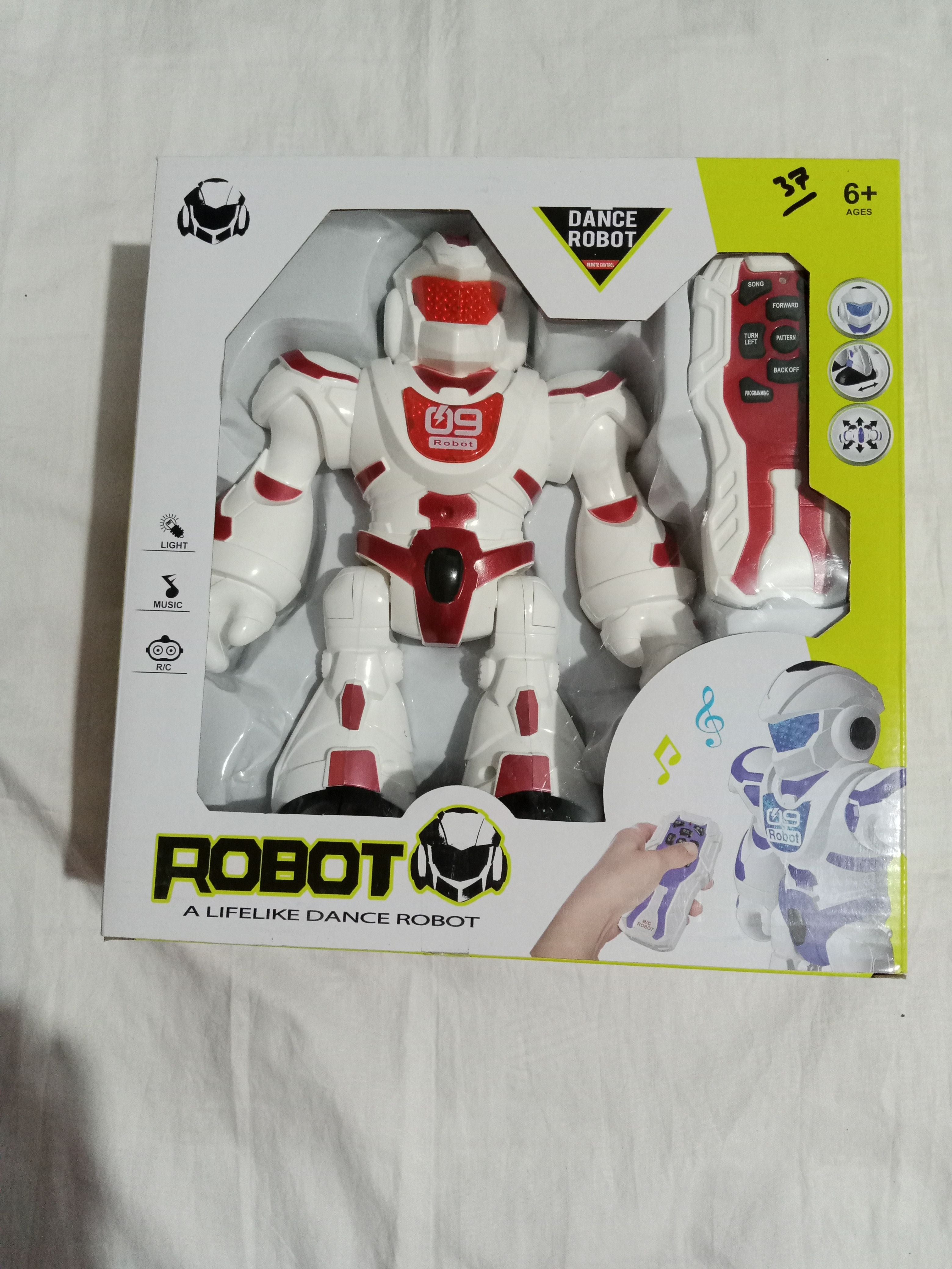 Dancing Robot -R/C - Dance, walk and Light - Red Warrior - Oshi.pk - Buy & Sell Online