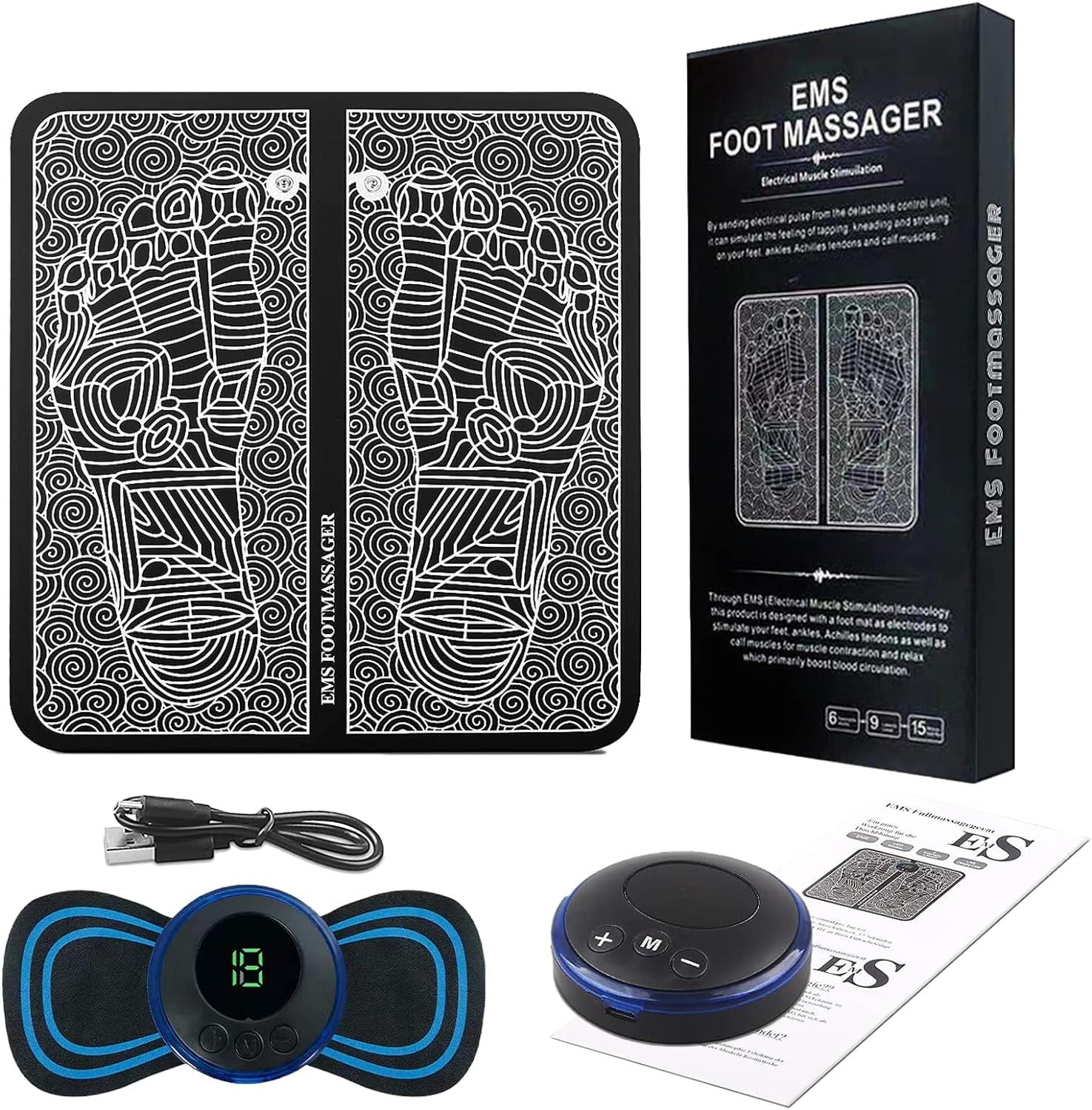 Deal Offer Buy 1 Get 1 Free Ems Foot Massager with Free Mini Neck Massager