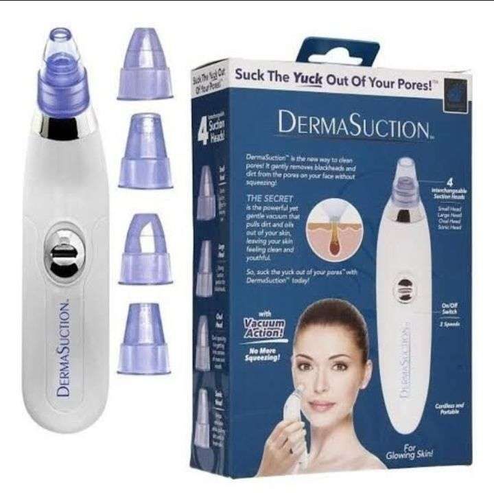 Derma Suction Blackhead Acne Oil Remover Vacuum Suction Face Pore Cleaner Facial Beauty Equipment - Oshi.pk - Buy & Sell Online