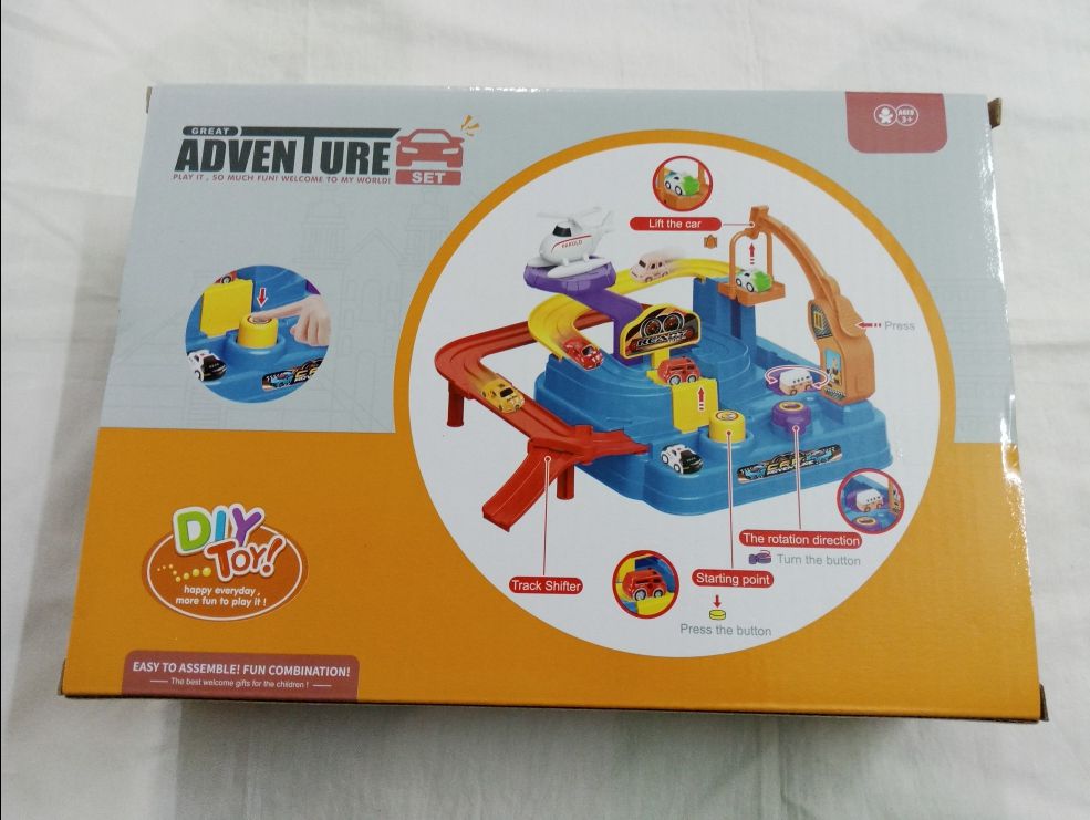 DIY Adventure Playset - with Mini cars n helicopter - Mechanical toy - Oshi.pk - Buy & Sell Online